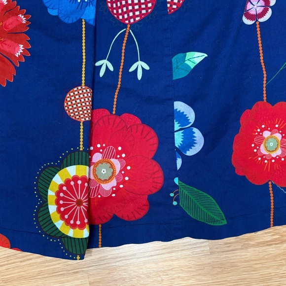 Mod Cloth floral navy/multi dress M a-line 50’s vintage style spring casual - Picture 2 of 7